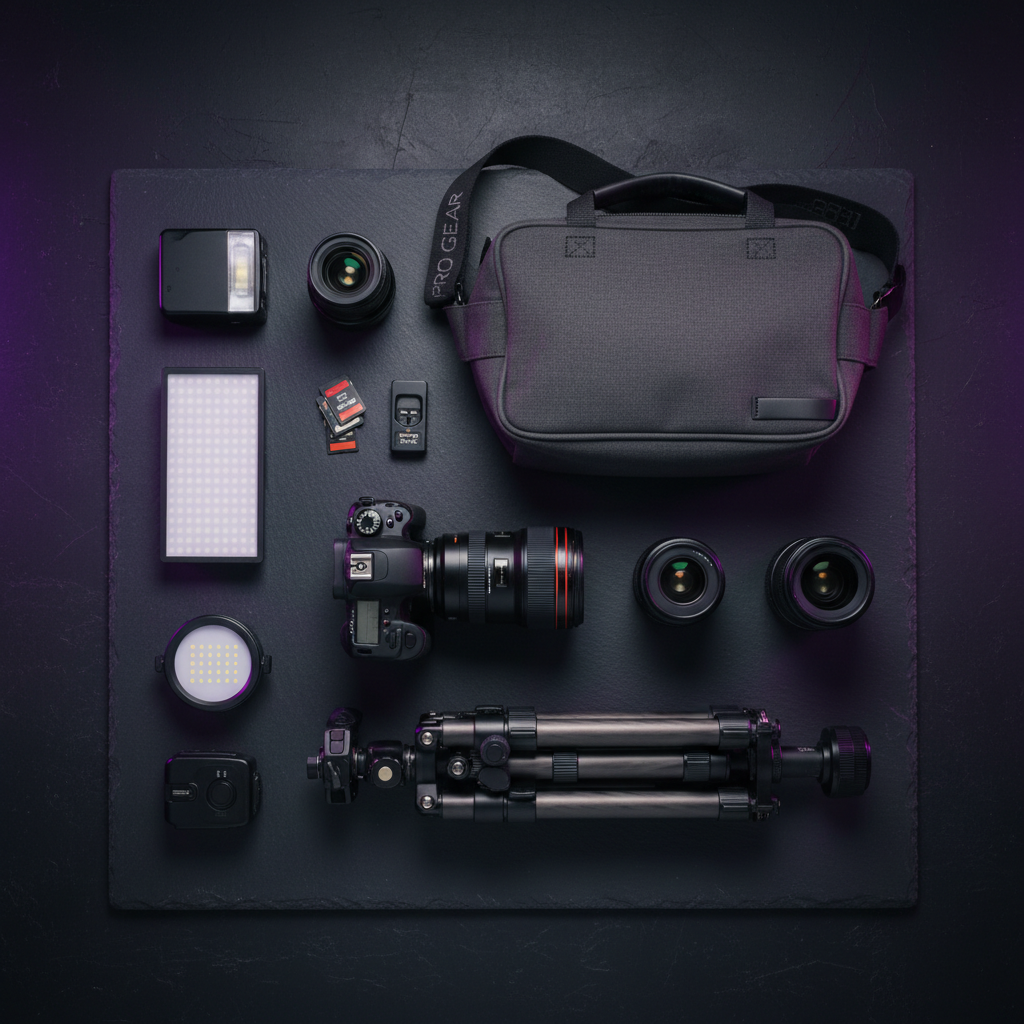 Professional photography equipment and cameras